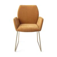Jesper Home Misaki eetkamerstoel Honey Harvest slide gold