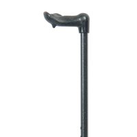 Classic Canes Verstelbare wandelstok - Zwart - Linkshandig - Ergonomisch handvat - Roestvrijstaal - Lengte 82 - 105 cm - thumbnail