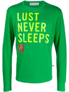 Walter Van Beirendonck Pre-Owned t-shirt Lust Never Sleeps - Vert