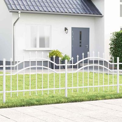 Tuin Hek Wit 115 cm Poedergecoat staal