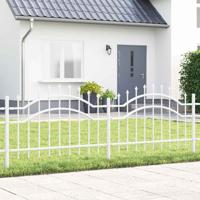 Tuin Hek Wit 115 cm Poedergecoat staal