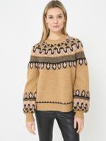 Noorse intarsia gebreide trui