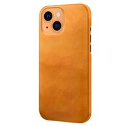 Casecentive Leren Back case iPhone 13 Mini tan