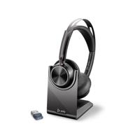 HP Poly Voyager Focus 2 On Ear headset Computer Bluetooth Stereo Zwart Noise Cancelling Headset