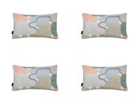 Sierkussen ca. 30x50 cm Grafi salmone (4 stuks) Madison - Madison