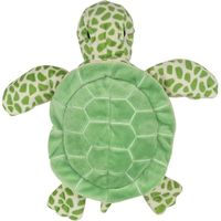 Groene schildpadden handpoppen knuffels 24 cm knuffeldieren
