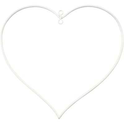 Creativ Company Metalen draadvorm, afm 13x13 cm, dikte 2,5 mm, wit, 10 stuk/ 1 doos