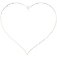 Creativ Company Metalen draadvorm, afm 13x13 cm, dikte 2,5 mm, wit, 10 stuk/ 1 doos