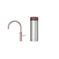 Quooker Fusion Round Keukenkraan Set - Kokend Warm- en Koud Water - Rosé Koper - met COMBI+ Reservoir