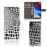 Motorola Moto E7i Power | E7 Power | Telefoonhoesje | Met pasjeshouder | Slangenprint