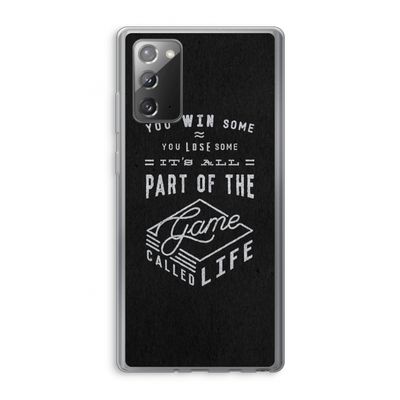 Life: Samsung Galaxy Note 20 / Note 20 5G Transparant Hoesje