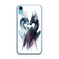 Yin Yang Dragons: iPhone XR Transparant Hoesje