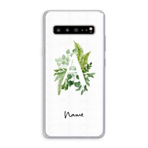 Green Brush: Samsung Galaxy S10 5G Transparant Hoesje
