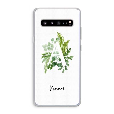 Green Brush: Samsung Galaxy S10 5G Transparant Hoesje