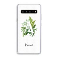 Green Brush: Samsung Galaxy S10 5G Transparant Hoesje