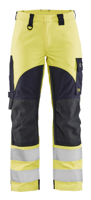 Blåkläder Multinorm Dames Werkbroek Inherent 71891512 | High-Vis Geel/Marineblauw | Maat 48 - 7330509641026