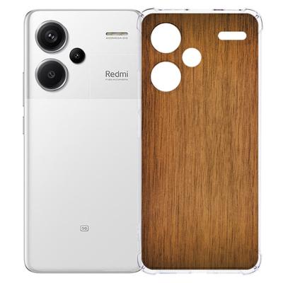 Xiaomi Redmi 13 Pro Plus Hoesje - Donker Hout TPU Antishock Xiaomi Redmi 13 Pro Plus Hoesje - Donker Hout TPU Antishock