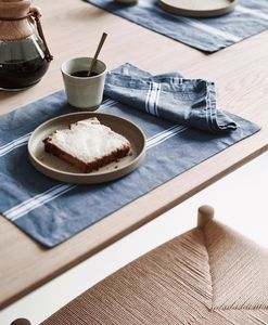 Marc O'Polo Marc O' Polo placemat Lovon 33x45 smoke-blue