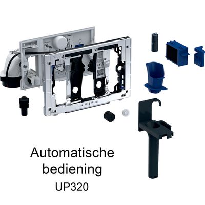 Geberit Module Geurzuivering Duofresh Met Toiletstickhouder Oriëntatielicht Automatische Activering UP320 Sigma 12 Achterplaat Antracietgrijs Of