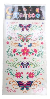 LG-Imports tattoovel vlinders junior 17 x 8 cm papier LG-Imports tattoovel vlinders junior 17 x 8 cm papier