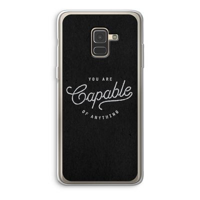 Capable: Samsung Galaxy A8 (2018) Transparant Hoesje
