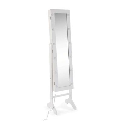 Wandspiegel Versa Wit Spiegel Hout MDF 35 x 153 x 35,2 cm Sieradenhouder