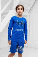 Vingino X Messi Logo T-Shirt Kids Blauw - Maat 128 - Kleur: Blauw | Soccerfanshop