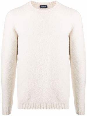 Drumohr pull à encolure ras du cou - Blanc