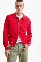 Fijne trui met knopen - RED - XL