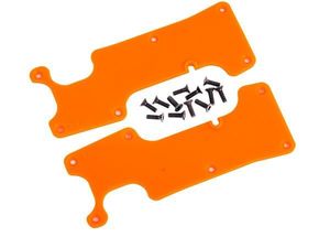 Traxxas - Suspension arm covers, orange, rear (left and right)/ 2.5x8 CCS (12) (TRX-9634T)