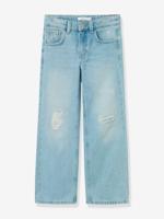 Wijde jeans met hoge taille voor meisjes NAME IT, destroyed effect gebleekt denim