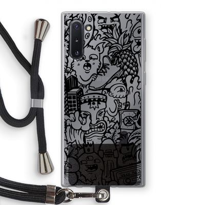 Vexx Black Mixtape: Samsung Galaxy Note 10 Transparant Hoesje met koord