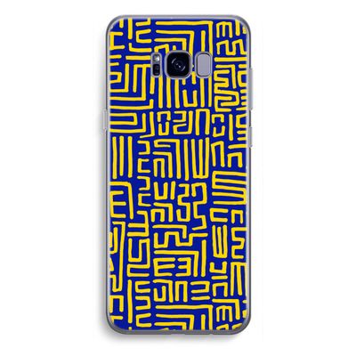 Majorelle Blue Print: Samsung Galaxy S8 Plus Transparant Hoesje