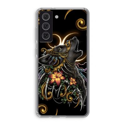 Huilende Wolf: Samsung Galaxy S21 FE Transparant Hoesje