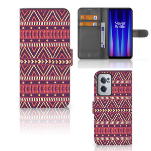 OnePlus Nord CE 2 Telefoon Hoesje Aztec Paars