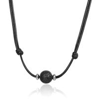 Memphis Verstelbare Heren Collier - Single Bead Lava