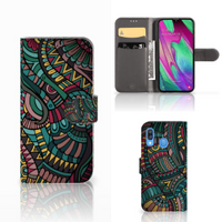 Samsung Galaxy A40 Telefoon Hoesje Aztec