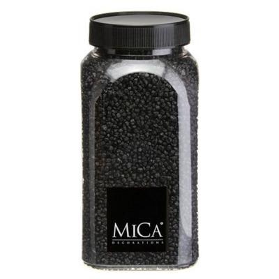 Mica Decorations decoratie stenen/granulaat - 650ml - zwart - hobby steentjes