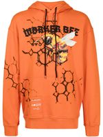 Mauna Kea hoodie Workers Bee imprimé - Orange