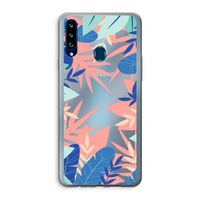 Tropisch: Samsung Galaxy A20s Transparant Hoesje