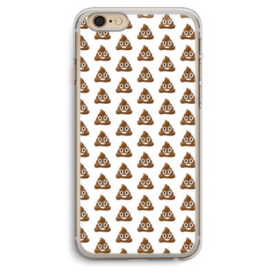 Poop emoji: iPhone 6 Plus / 6S Plus Transparant Hoesje