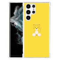 Samsung Galaxy S22 Ultra Stevig | Bumper Hoesje | Baby Leopard