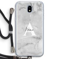 Ivory Marble: Samsung Galaxy J5 (2017) Transparant Hoesje met koord