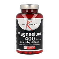 Magnesium 400 met B6 en L-Tryptofaan 120 Capsules