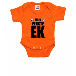 Oranje fan romper / kleding Holland mijn eerste ek EK/ WK voor babys 92 (18-24 maanden)  -