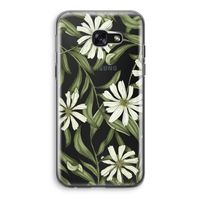 Wit bloemenpatroon: Samsung Galaxy A5 (2017) Transparant Hoesje