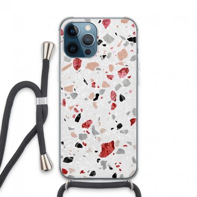 Terrazzo N°12: iPhone 13 Pro Max Transparant Hoesje met koord