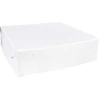 Gebaksdoos Zwanenhalsdoos | karton | 34x34x9cm | duplex | wit | 50 stuks