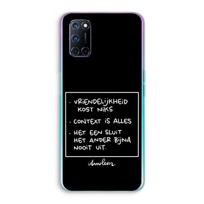 Mijn Motto's: Oppo A72 Transparant Hoesje