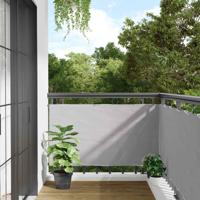VidaXL Balkonscherm 300x75 cm pvc grijs